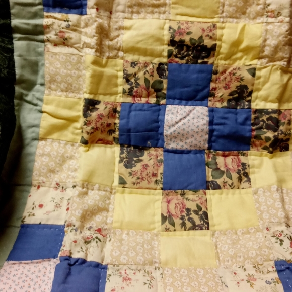 OBAC INT'L Quilted Pillow Sham Patchwork Pattern 26x24" - Picture 2 of 9